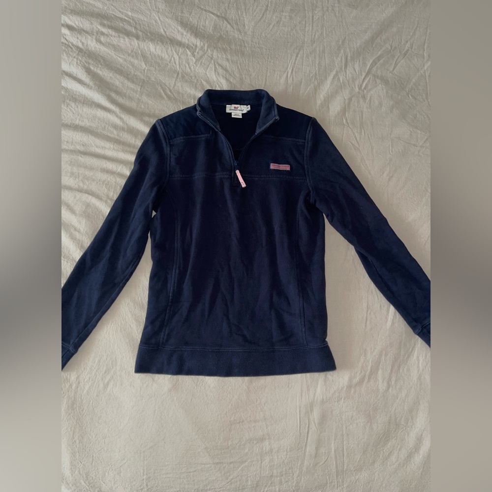 Vineyard Vines Navy Quarter-Zip Pullover